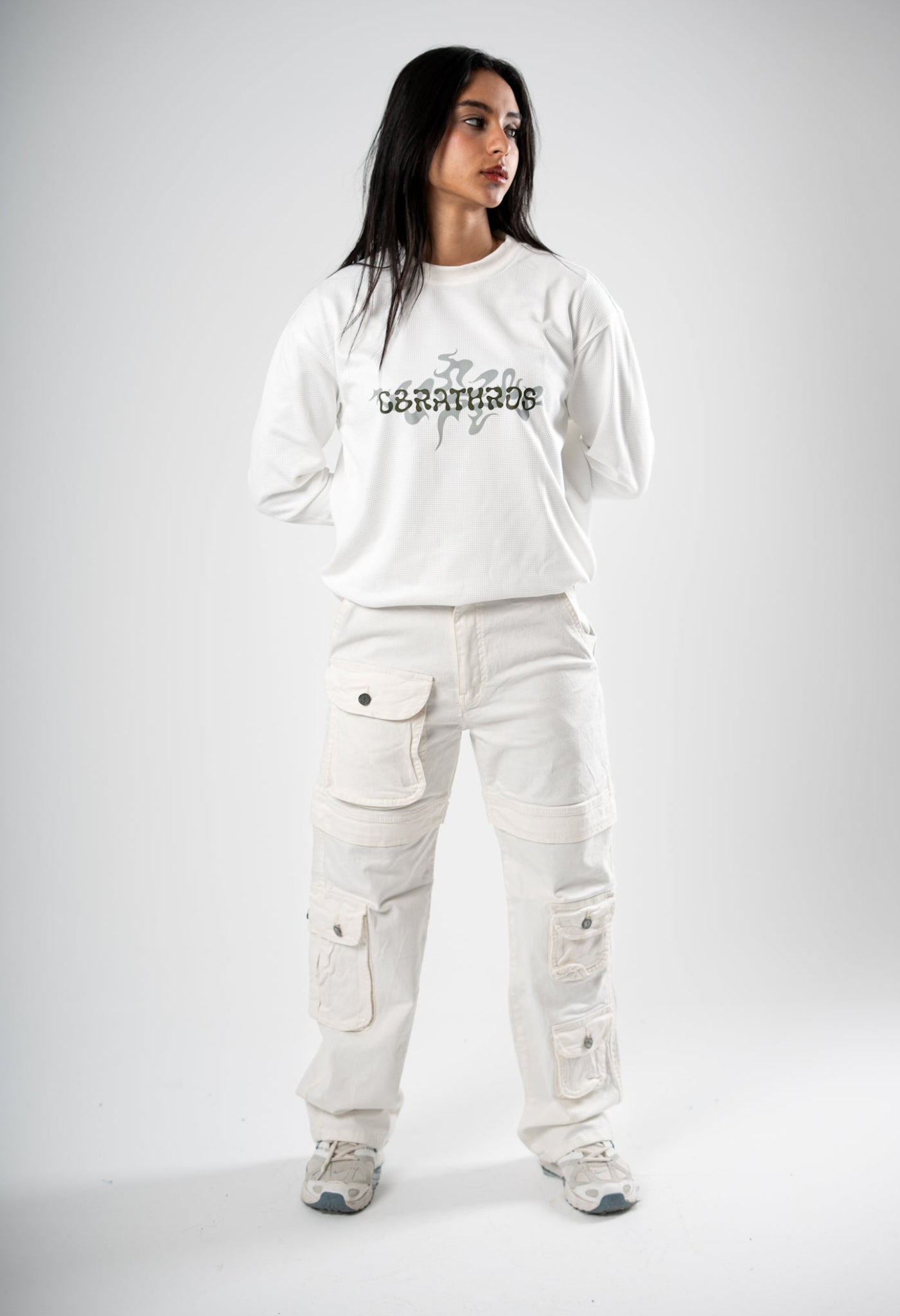 Cobra V1 Cargo Pants  (White)
