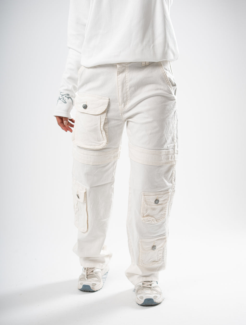 Cobra V1 Cargo Pants  (White)