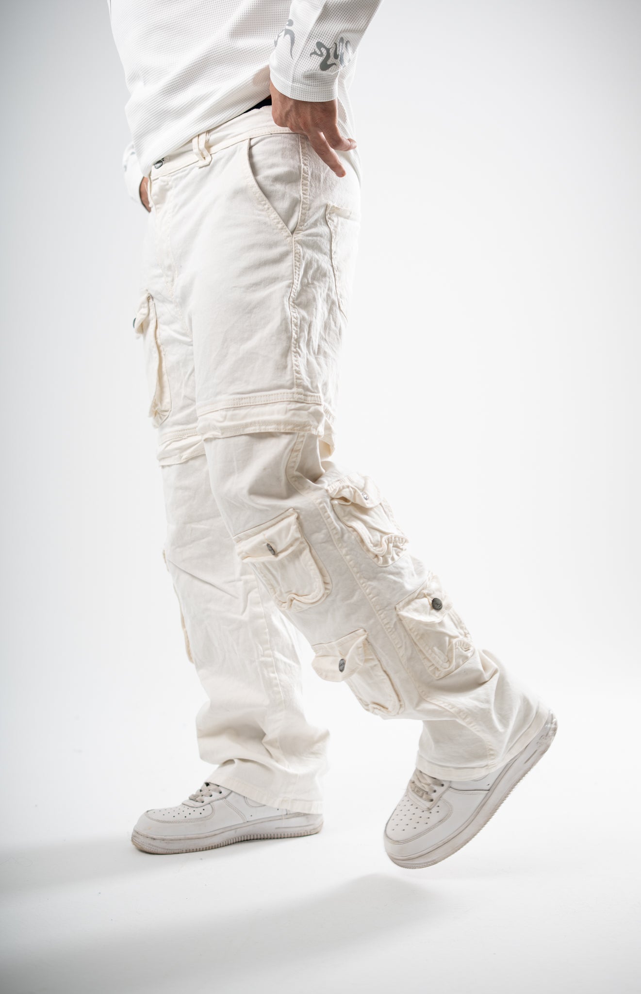 Cobra V1 Cargo Pants  (White)
