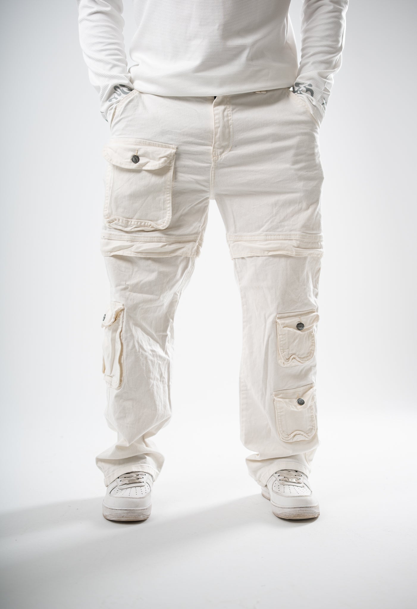 Cobra V1 Cargo Pants  (White)
